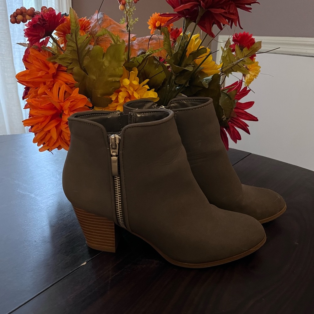 Grey booties